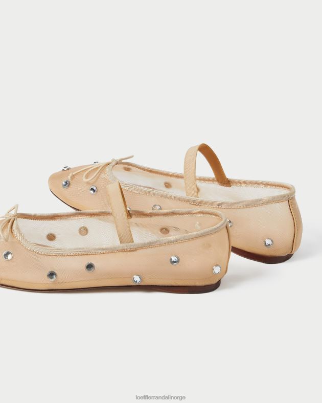 Loeffler Randall sko kvinner leonie ballett flat FT8D299 karamell/klar