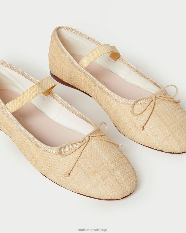 Loeffler Randall sko kvinner leonie ballett flat FT8D302 naturlig