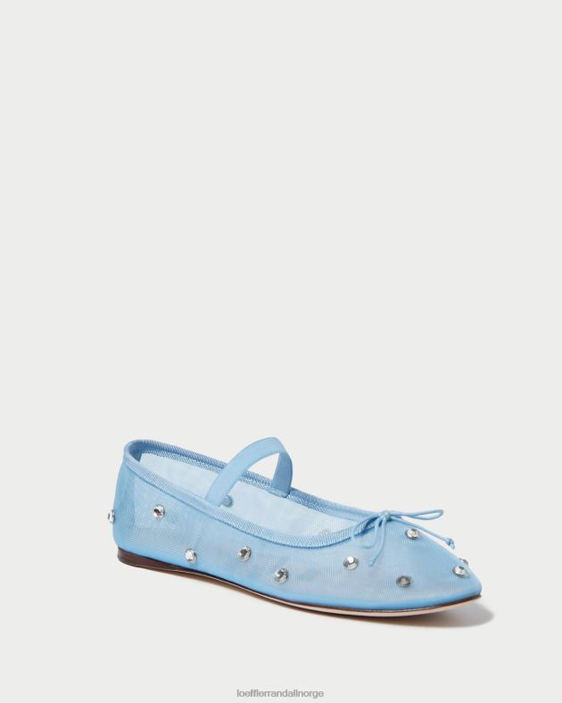 Loeffler Randall sko kvinner leonie ballett flat FT8D305 blå/klar