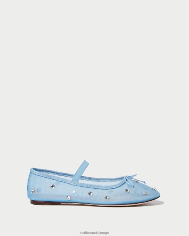 Loeffler Randall sko kvinner leonie ballett flat FT8D305 blå/klar