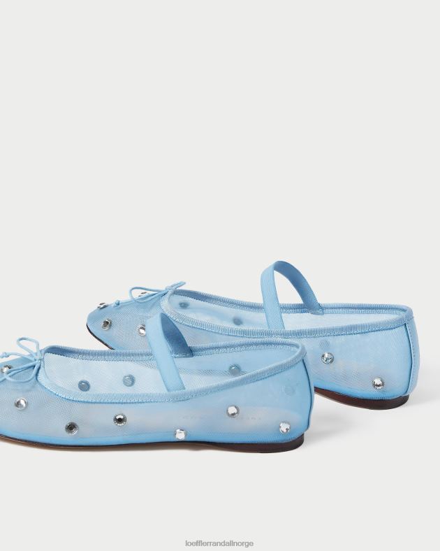 Loeffler Randall sko kvinner leonie ballett flat FT8D305 blå/klar