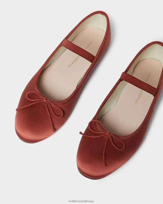 Loeffler Randall sko kvinner leonie ballett flat FT8D310 terrakotta