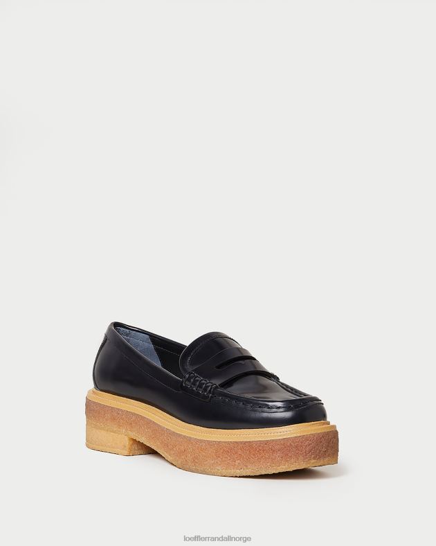 Loeffler Randall sko kvinner rikki plattform loafer FT8D311 svart