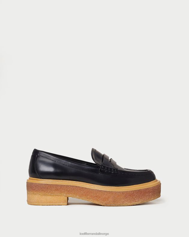 Loeffler Randall sko kvinner rikki plattform loafer FT8D311 svart