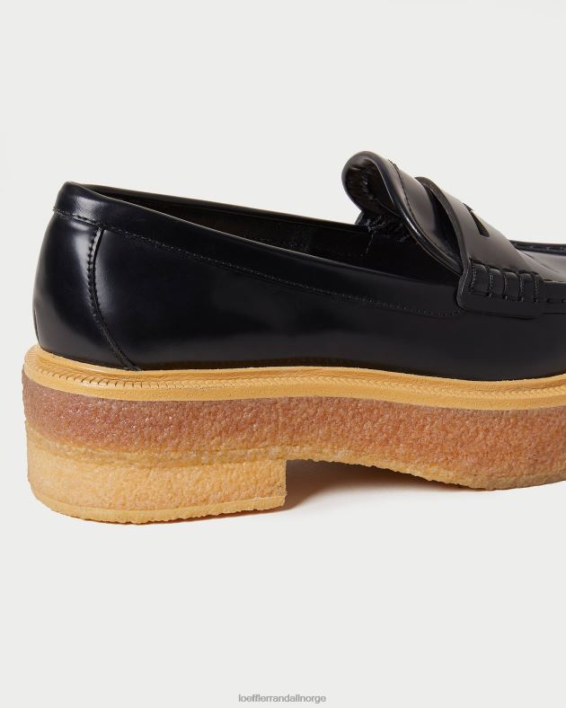 Loeffler Randall sko kvinner rikki plattform loafer FT8D311 svart
