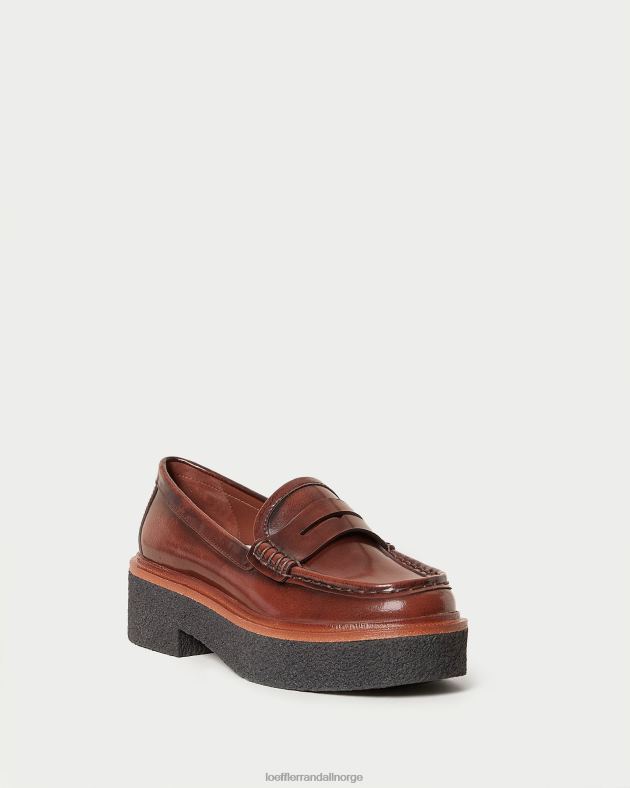 Loeffler Randall sko kvinner rikki plattform loafer FT8D312 brun