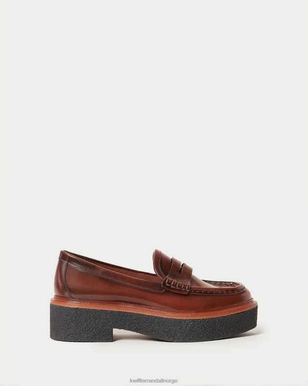 Loeffler Randall sko kvinner rikki plattform loafer FT8D312 brun