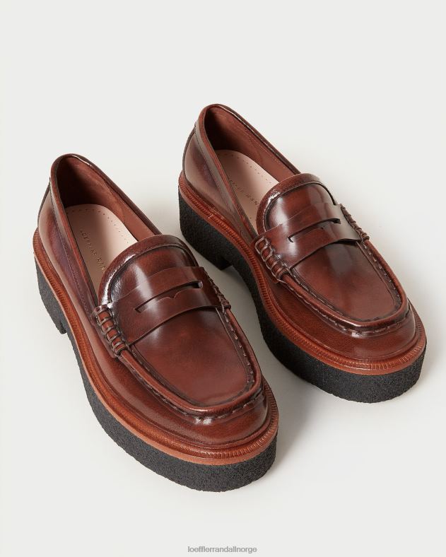 Loeffler Randall sko kvinner rikki plattform loafer FT8D312 brun