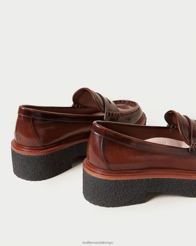 Loeffler Randall sko kvinner rikki plattform loafer FT8D312 brun