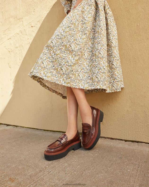 Loeffler Randall sko kvinner rikki plattform loafer FT8D312 brun
