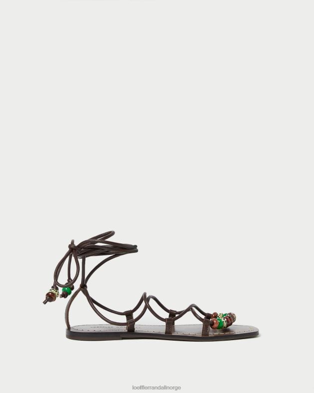 Loeffler Randall sko kvinner Colleen knute sandal med snøring FT8D134 sjokolade