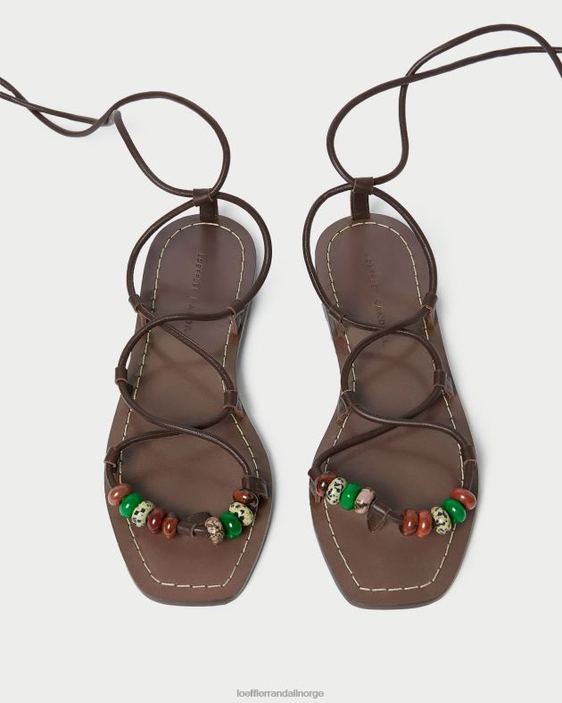Loeffler Randall sko kvinner Colleen knute sandal med snøring FT8D134 sjokolade