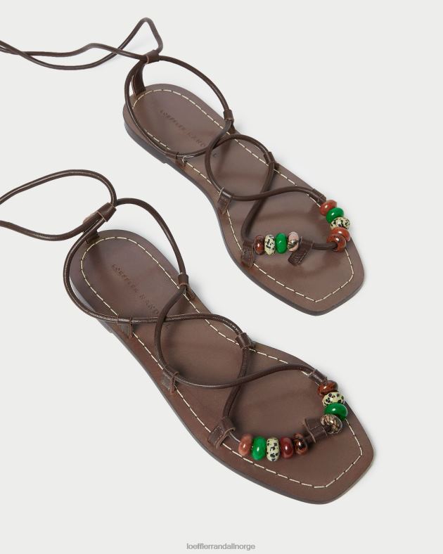 Loeffler Randall sko kvinner Colleen knute sandal med snøring FT8D134 sjokolade