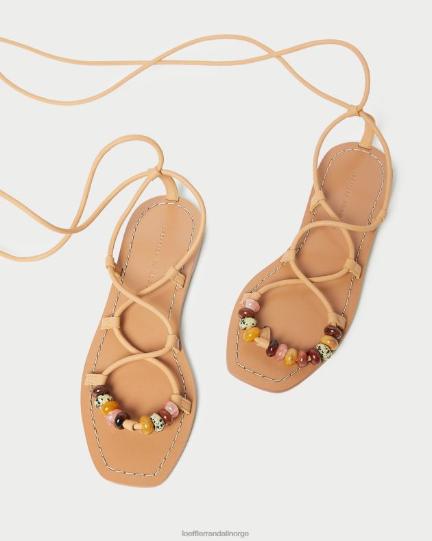 Loeffler Randall sko kvinner Colleen knute sandal med snøring FT8D135 honning