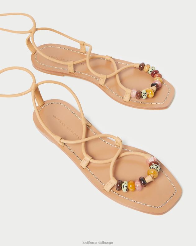 Loeffler Randall sko kvinner Colleen knute sandal med snøring FT8D135 honning