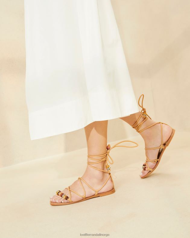 Loeffler Randall sko kvinner Colleen knute sandal med snøring FT8D135 honning