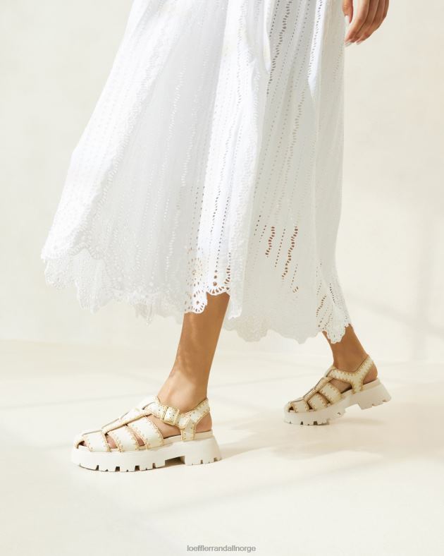 Loeffler Randall sko kvinner Talia bursandaler FT8D112 krem/naturlig
