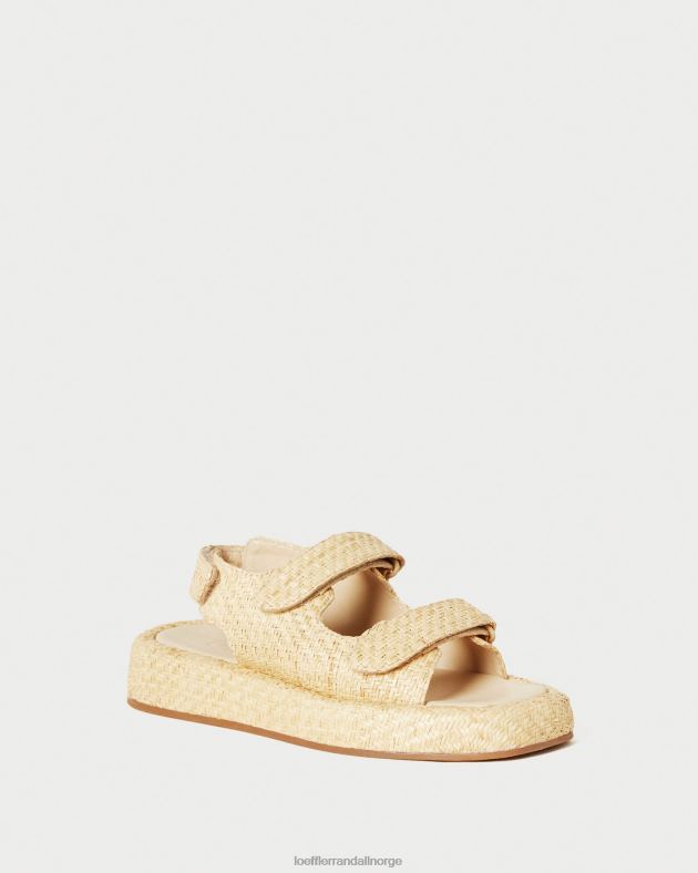 Loeffler Randall sko kvinner blaise raffia plattformsandal FT8D101 naturlig