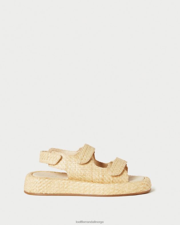Loeffler Randall sko kvinner blaise raffia plattformsandal FT8D101 naturlig