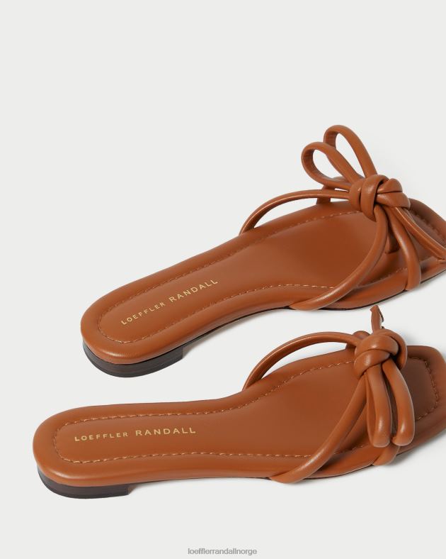 Loeffler Randall sko kvinner hadley brun sløyfe sandal FT8D119 tømmer