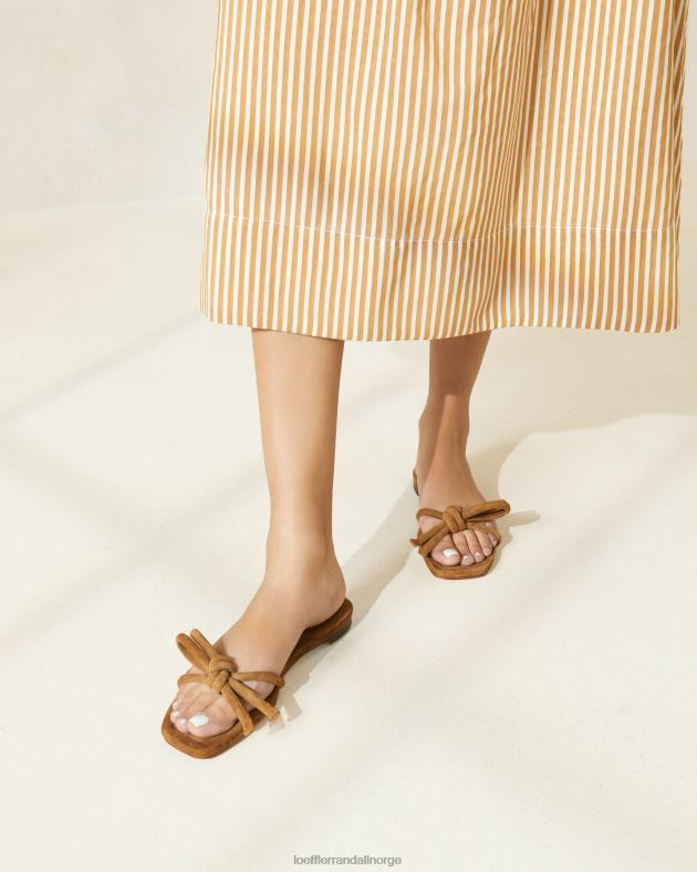 Loeffler Randall sko kvinner hadley sløyfe sandal FT8D105 kakao