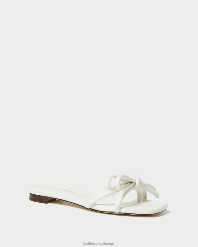 Loeffler Randall sko kvinner hadley sløyfe sandal FT8D123 hvit