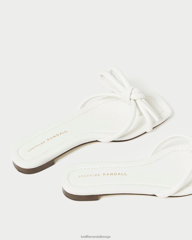 Loeffler Randall sko kvinner hadley sløyfe sandal FT8D123 hvit