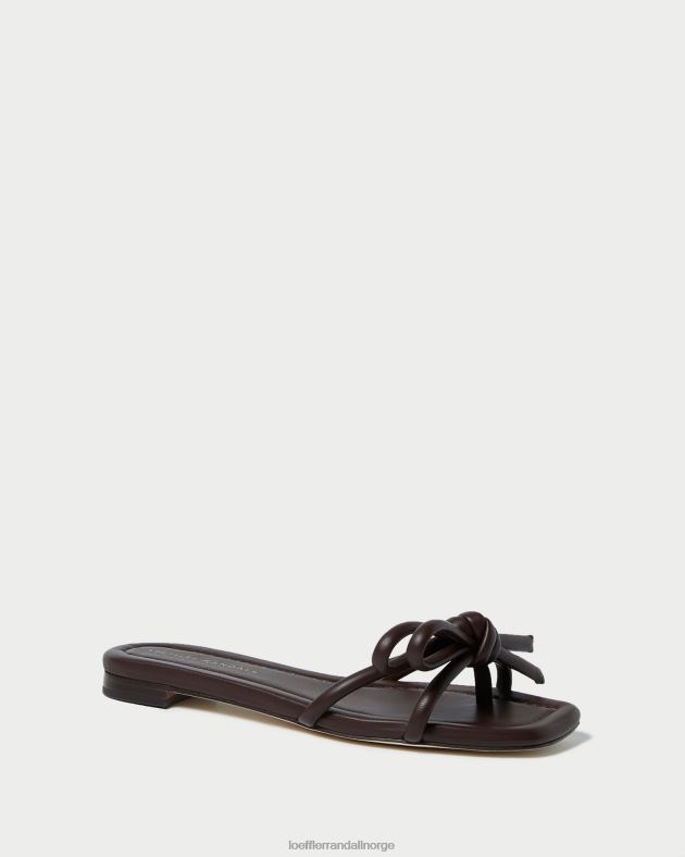 Loeffler Randall sko kvinner hadley sløyfe sandal FT8D130 sjokolade