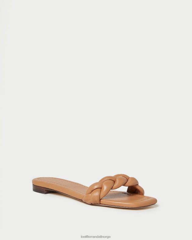 Loeffler Randall sko kvinner jackson flettet sandal FT8D107 mørk sand