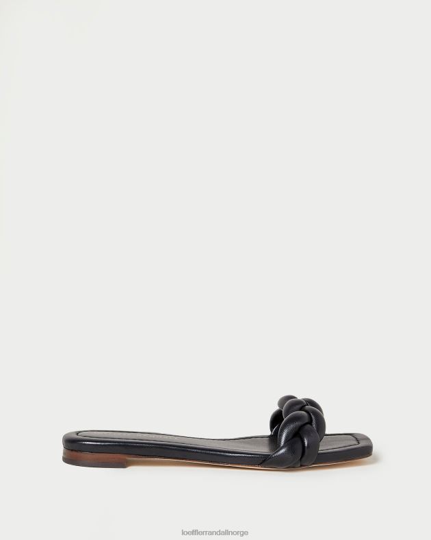 Loeffler Randall sko kvinner jackson flettet sandal FT8D117 svart