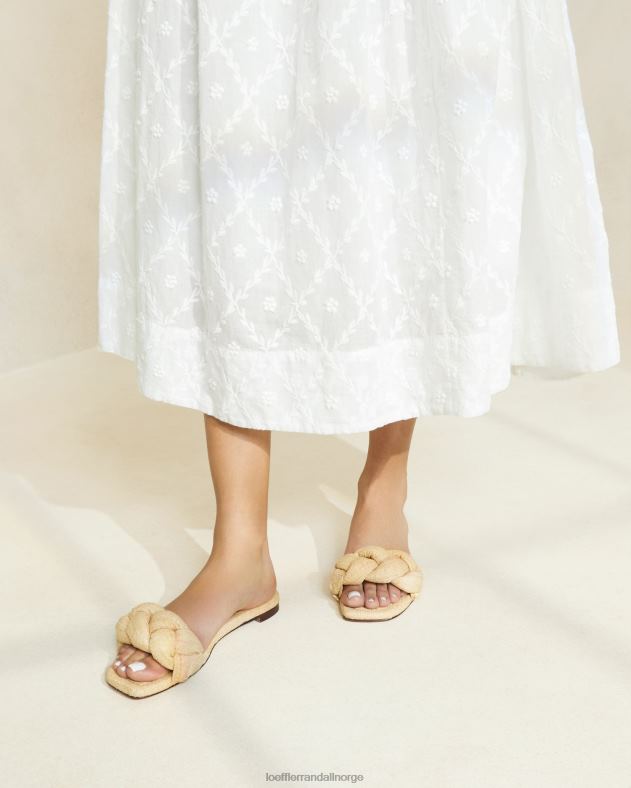 Loeffler Randall sko kvinner joanna flettet sandal FT8D109 naturlig