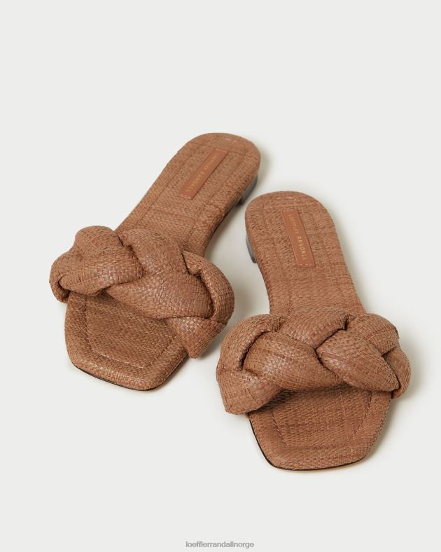 Loeffler Randall sko kvinner joanna flettet sandal FT8D111 brun
