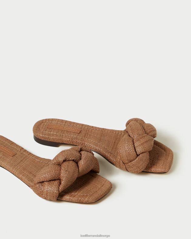 Loeffler Randall sko kvinner joanna flettet sandal FT8D111 brun