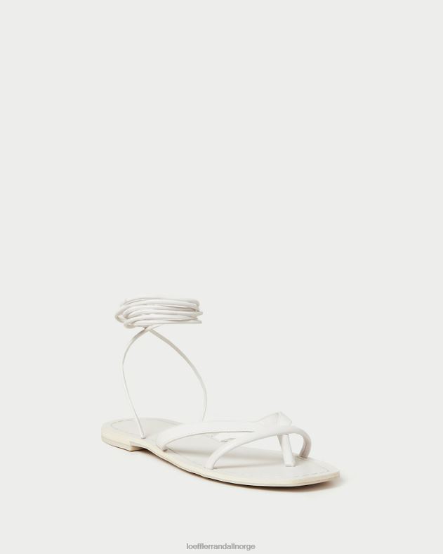 Loeffler Randall sko kvinner lilla hvit thong wrap sandal FT8D118 ørken hvit