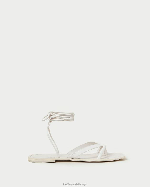 Loeffler Randall sko kvinner lilla hvit thong wrap sandal FT8D118 ørken hvit