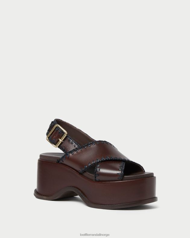 Loeffler Randall sko kvinner mae plattformsandal FT8D129 espresso/svart