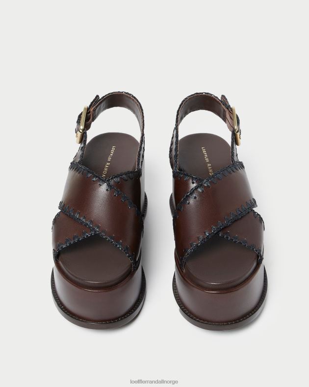 Loeffler Randall sko kvinner mae plattformsandal FT8D129 espresso/svart