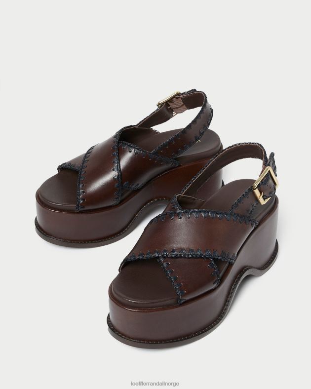 Loeffler Randall sko kvinner mae plattformsandal FT8D129 espresso/svart