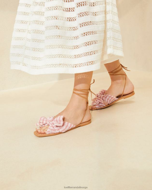 Loeffler Randall sko kvinner peonbuesklie FT8D131 myk rosa gingham