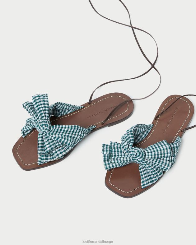 Loeffler Randall sko kvinner peonbuesklie FT8D136 mini grønn gingham