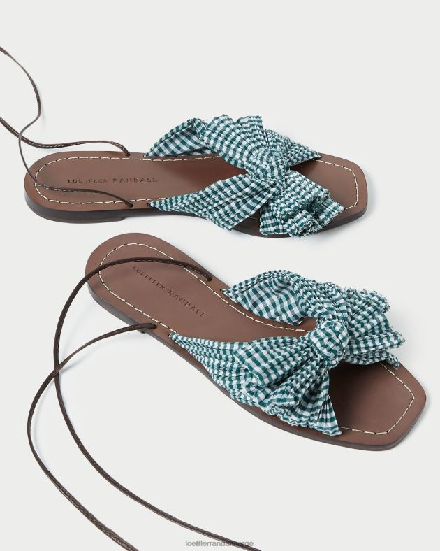 Loeffler Randall sko kvinner peonbuesklie FT8D136 mini grønn gingham