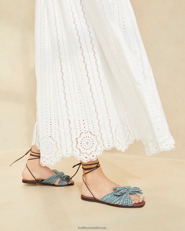 Loeffler Randall sko kvinner peonbuesklie FT8D136 mini grønn gingham