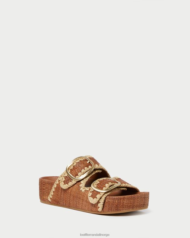 Loeffler Randall sko kvinner theo brun fotsengssandal FT8D121 cuona/naturlig