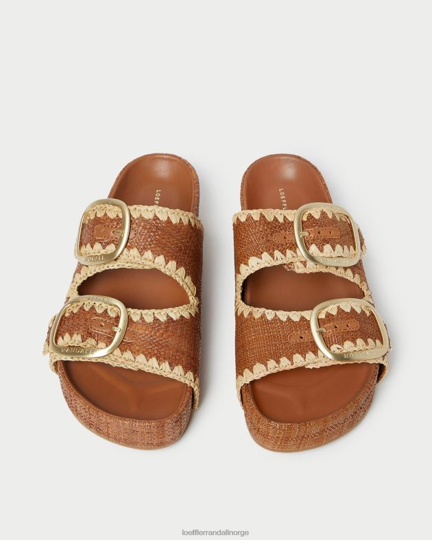 Loeffler Randall sko kvinner theo brun fotsengssandal FT8D121 cuona/naturlig