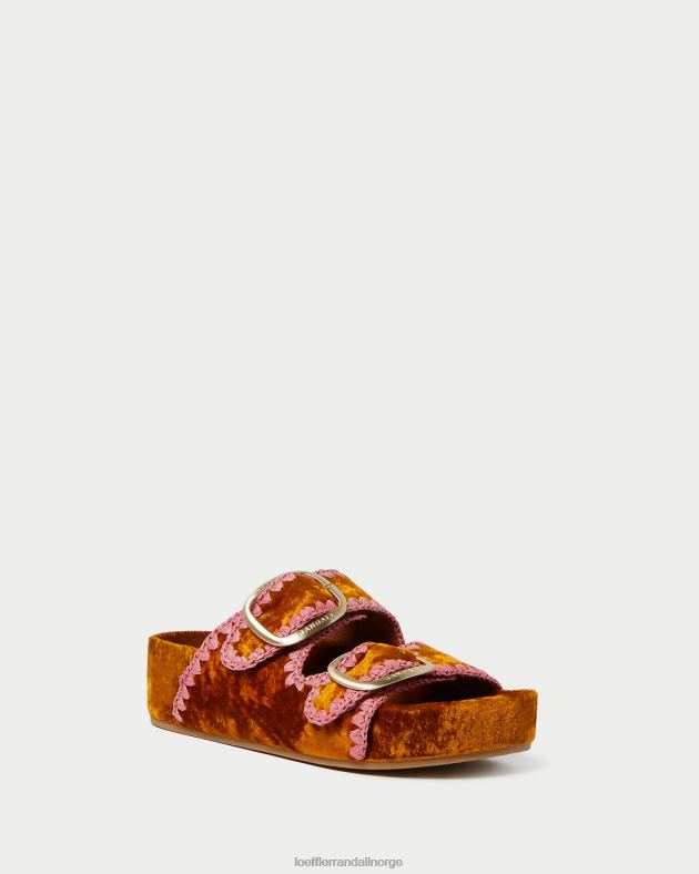Loeffler Randall sko kvinner theo fotsengssandal FT8D126 oker/rødme