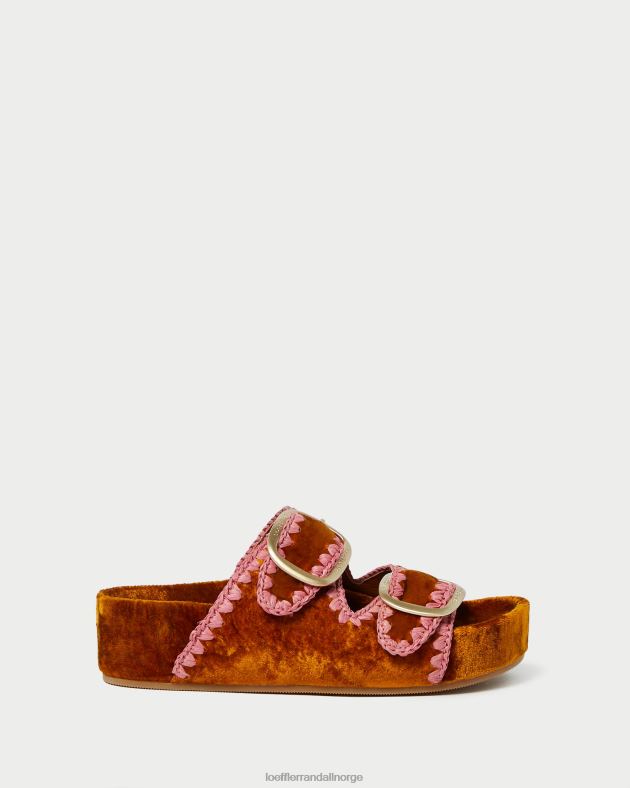 Loeffler Randall sko kvinner theo fotsengssandal FT8D126 oker/rødme