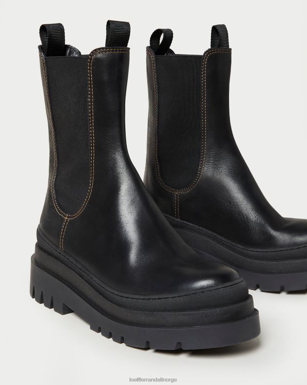 Loeffler Randall sko kvinner carlota chunky lug boot FT8D291 svart