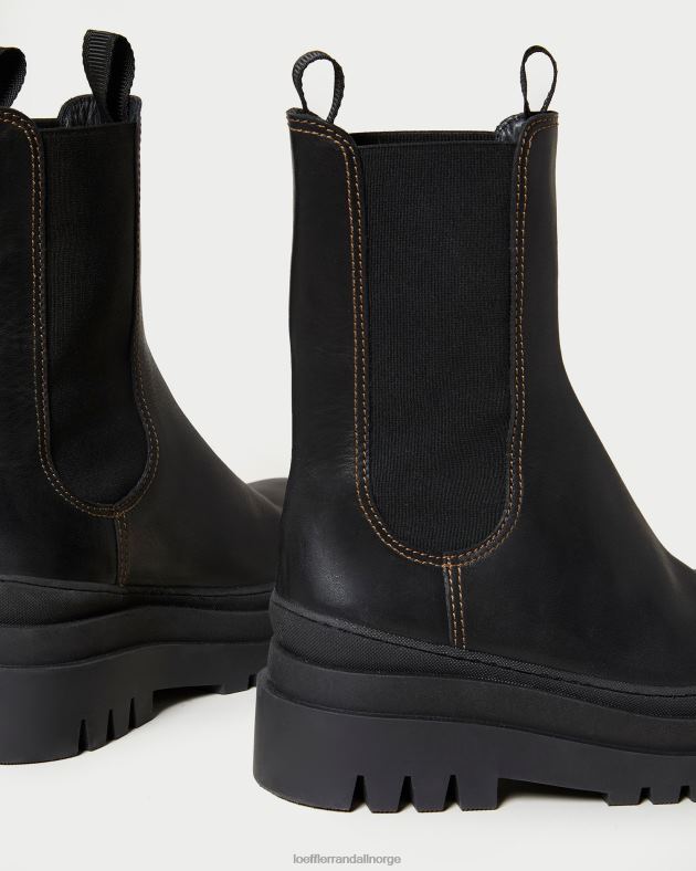 Loeffler Randall sko kvinner carlota chunky lug boot FT8D291 svart