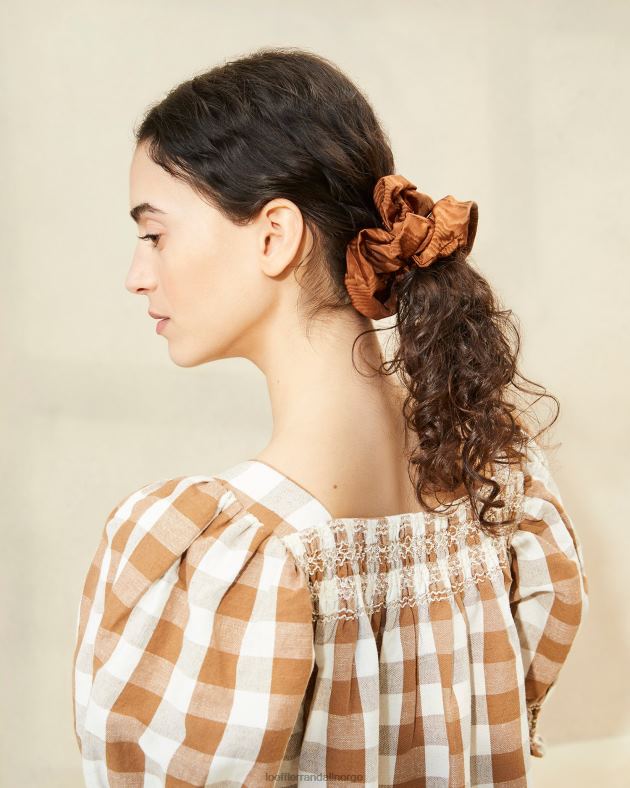 Loeffler Randall tilbehør kvinner astrid oversized scrunchie FT8D158 muskat