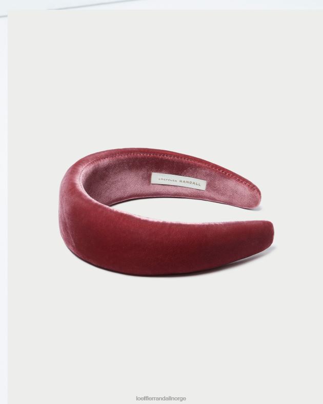 Loeffler Randall tilbehør kvinner bellamy fløyel pannebånd FT8D152 te rose